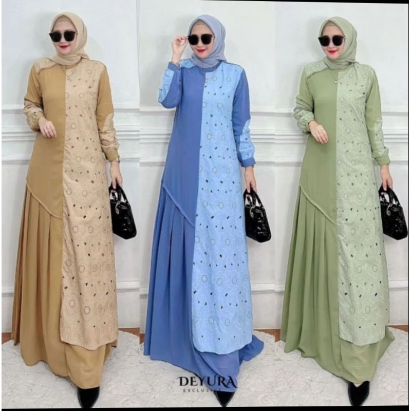 Adzkiya dress by Deyura gamis deyura alody gamis terbaru