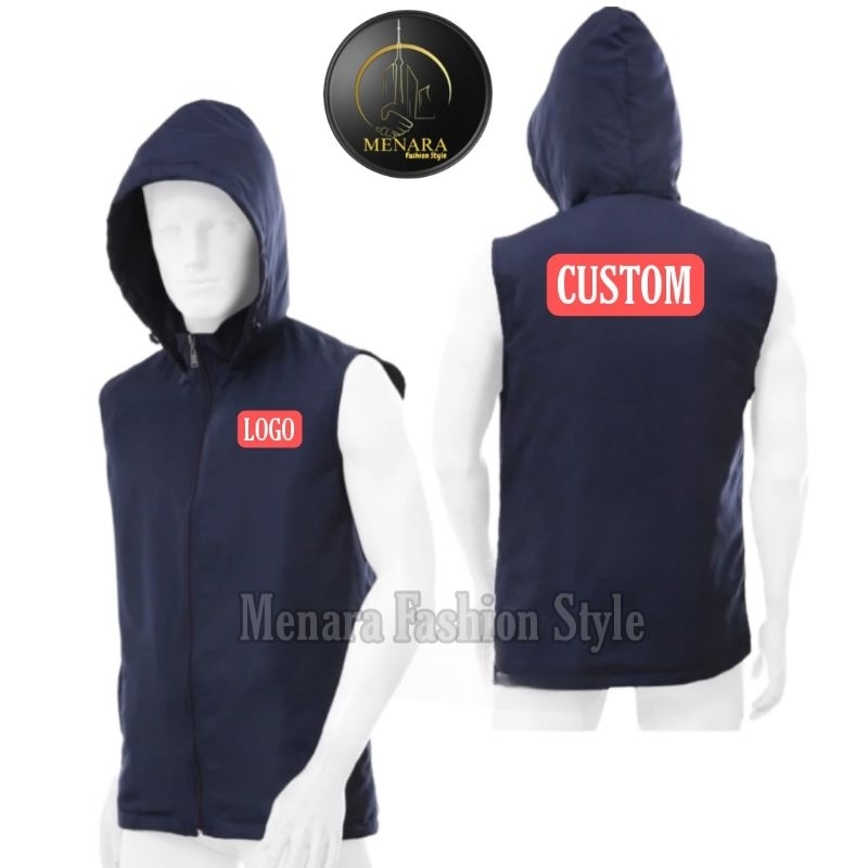 Rompi Hodie Custom Rompi Parasut Pria Rompi Waterproof Rompi Outdoor Terlaris