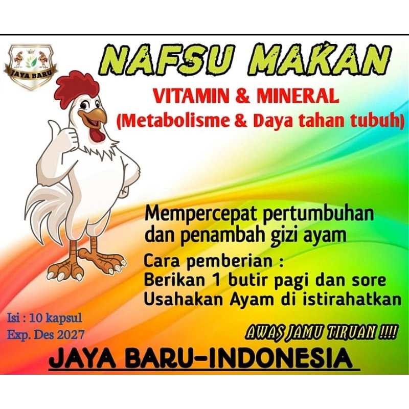 nafsu makan ayam-jamu herbal ayam nafsu makan