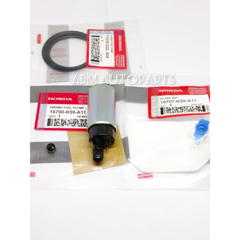 Rotak fuel pump K59+Filter Bensin K59+Oring Fuel pump Vario 150 esp LED Vario 150 New, Original
