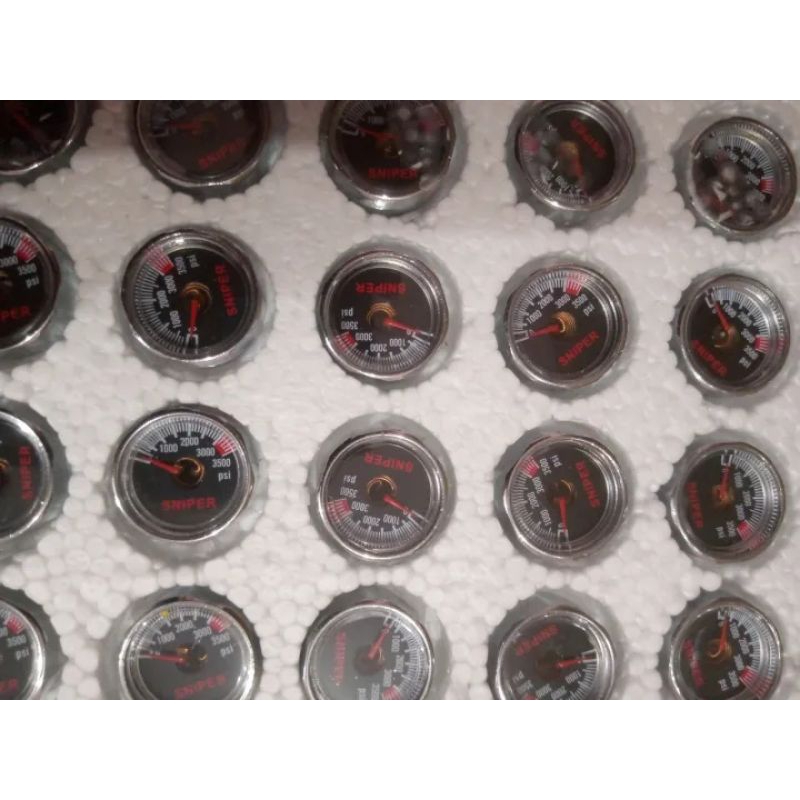 MANOMETER OD 22,MANOMETER KECIL 3500PSI,SPAREPART PCP