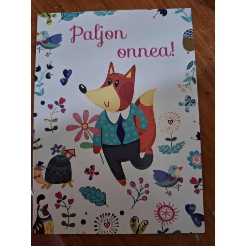 

kartu pos hewan rubah/ fox animal postcard