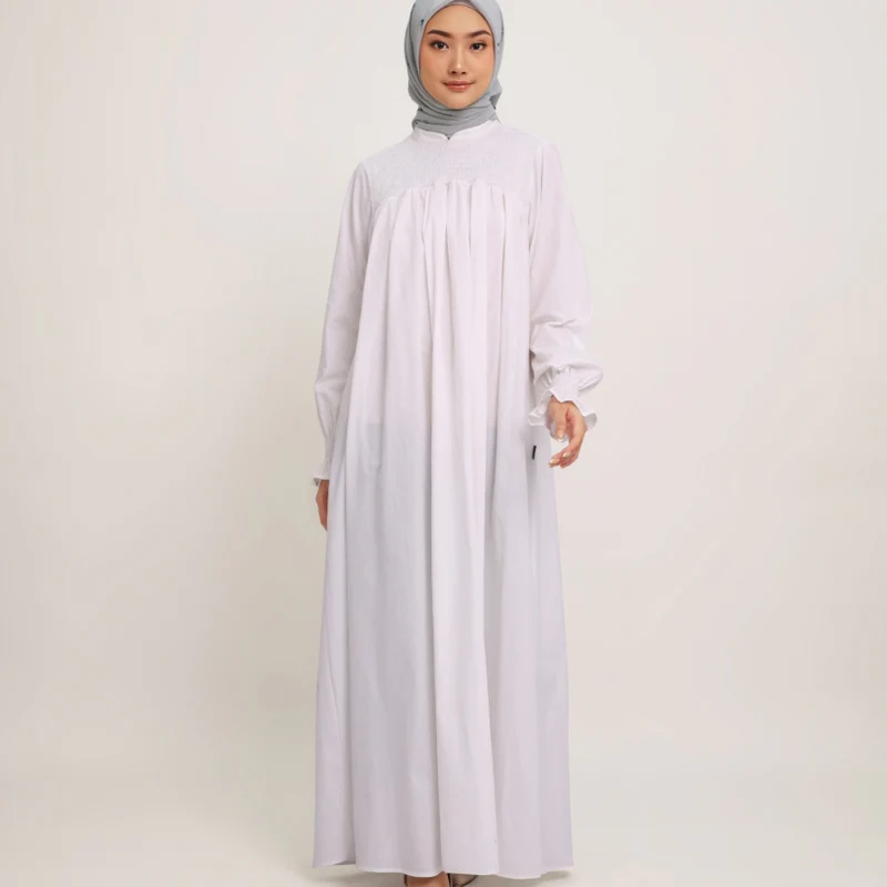 Elzatta Gamis Polos Wanita / Gamis Katun Smock Elzatta