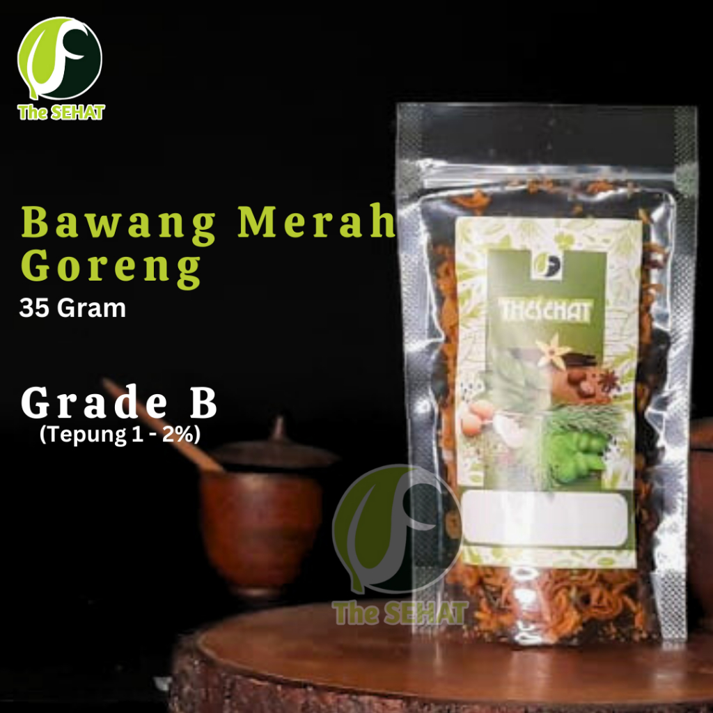 

TheSehat Bawang Merah Goreng Asli Grade B Berkhualitas Brambang Goreng Murni 35gr