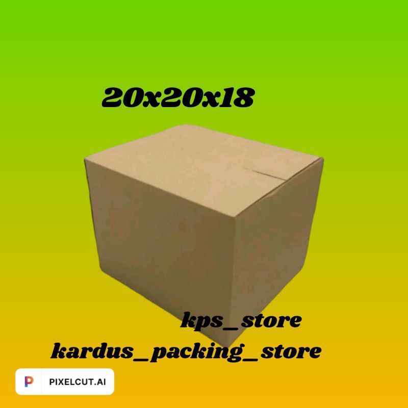 

kardus box packing 20x20x18