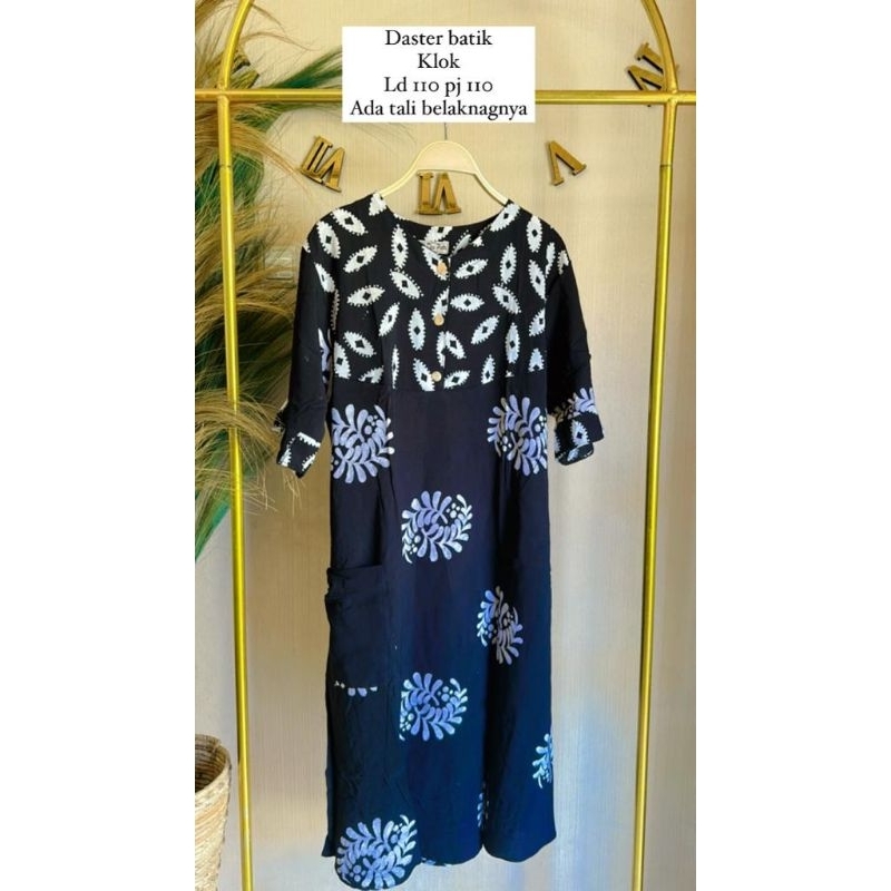 daster motif hitam putih