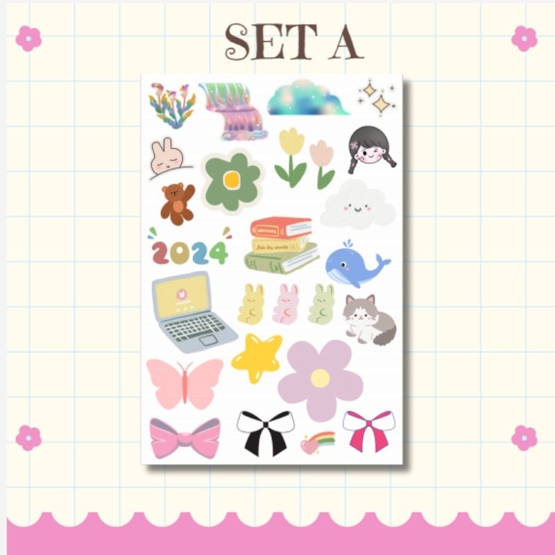 

[COD] SET STICKER DEKORASI LUCU HANDPHONE DAN LAPTOP