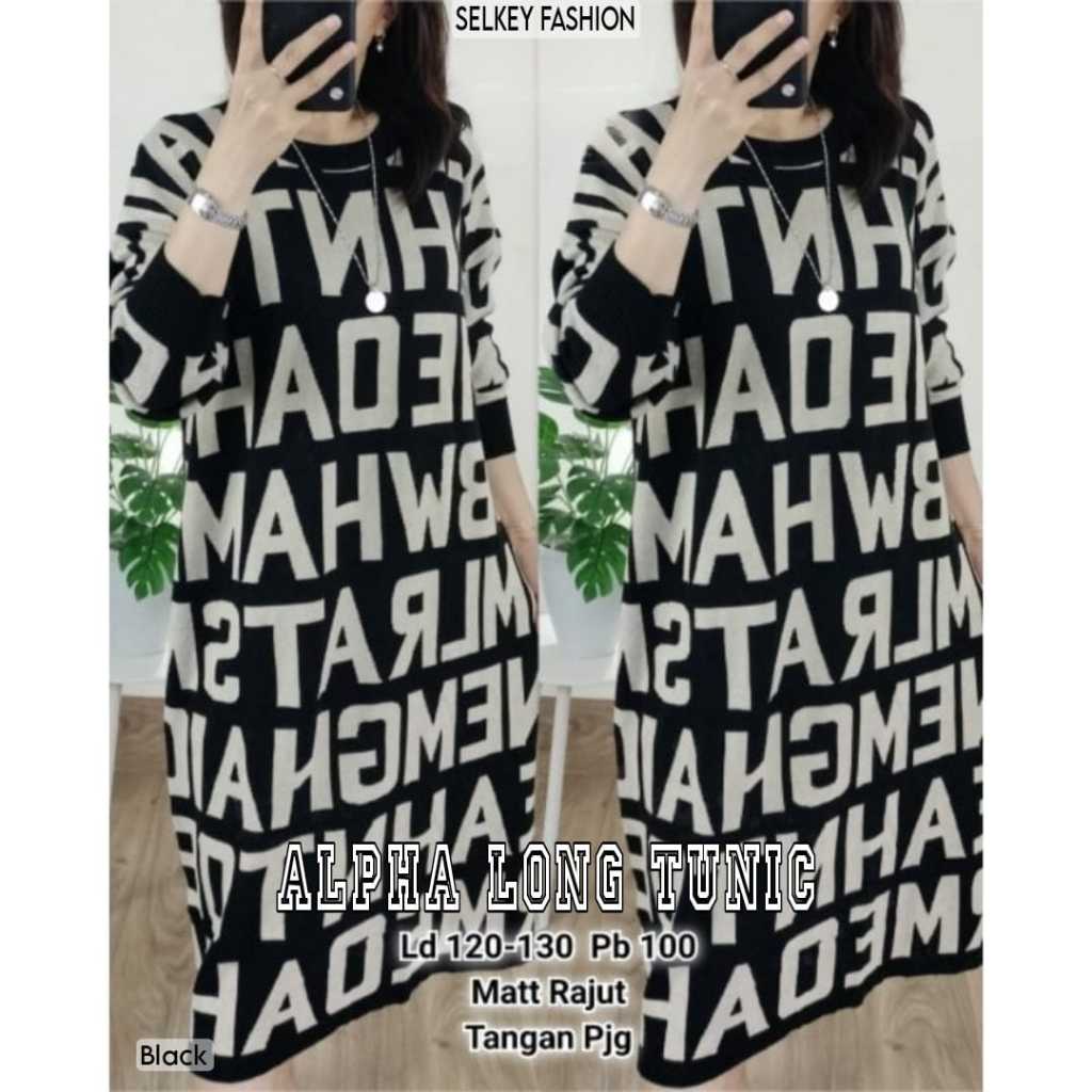 TUNIK RAJUT WANITA JUMBO XXL LD 120 IMPORT PREMIUM ATASAN WANITA TUNIK TERBARU KEKINIAN LENGAN PANJA