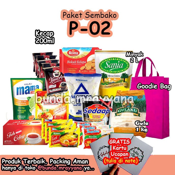 

[#P-02] Paket Sembako Gula Kopi Hemat Murah Lengkap Komplit Belanja Bulanan (cocok untuk bingkisan ke orang tersayang) bansos hampers Parsel tas goodie bag free kartu ucapan oke