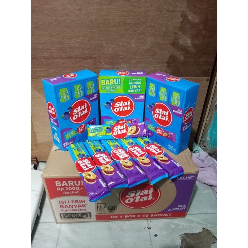 

Roma Slai Olai Blubery 1Box isi 10 Sachet