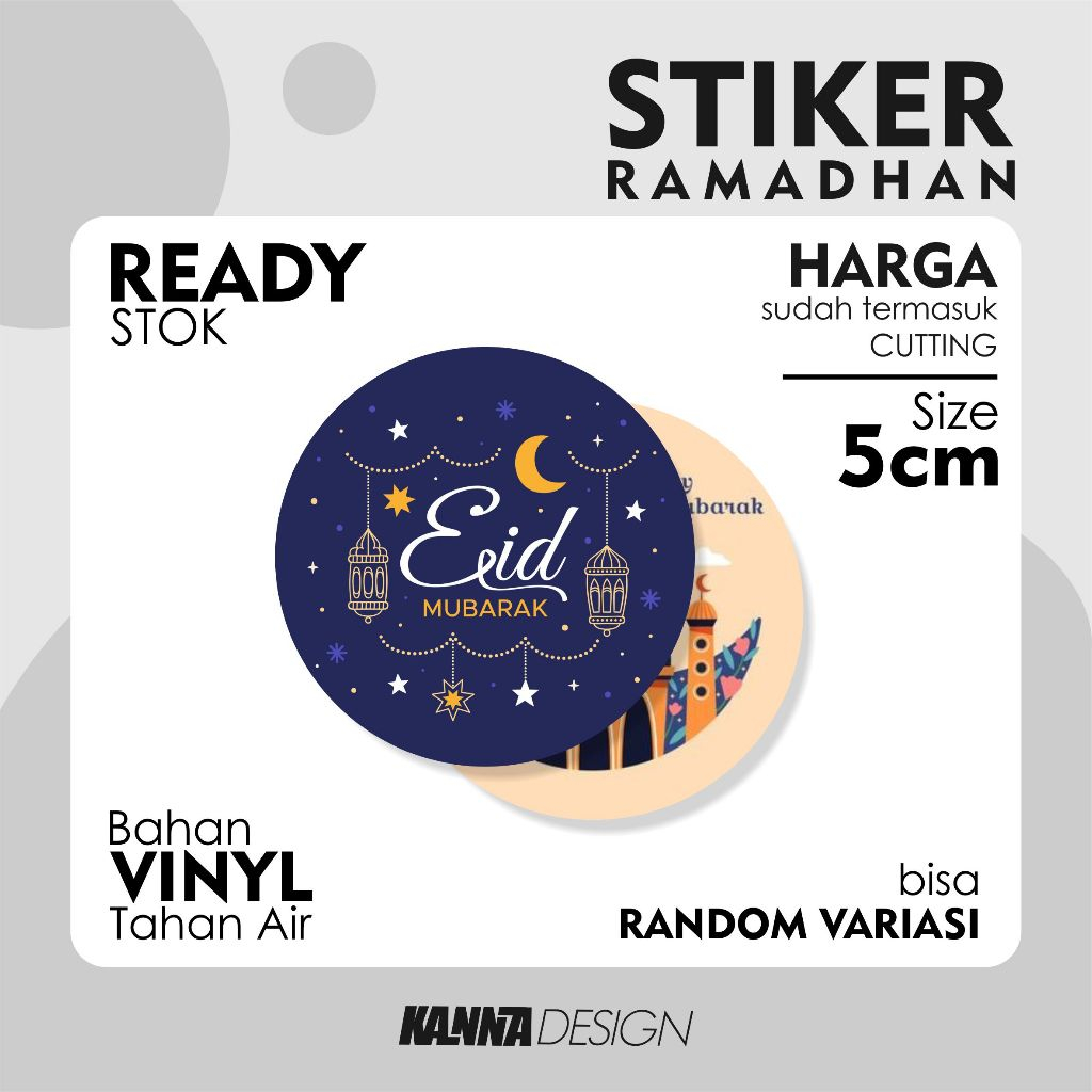 

TERLARIS Stiker 5x5cm Ramadhan idul fitri lebaran eid mubarak