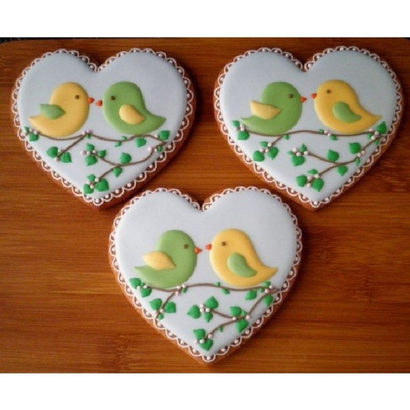 

IHANALICIOUS Butter Cookies tema Love Bird (kukis hias karakter)