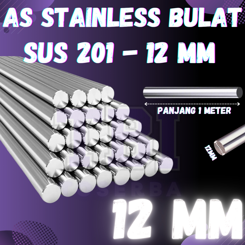 AS Stainless 201 Diameter 12MM | Behel Stainless | Roundbar Stainless