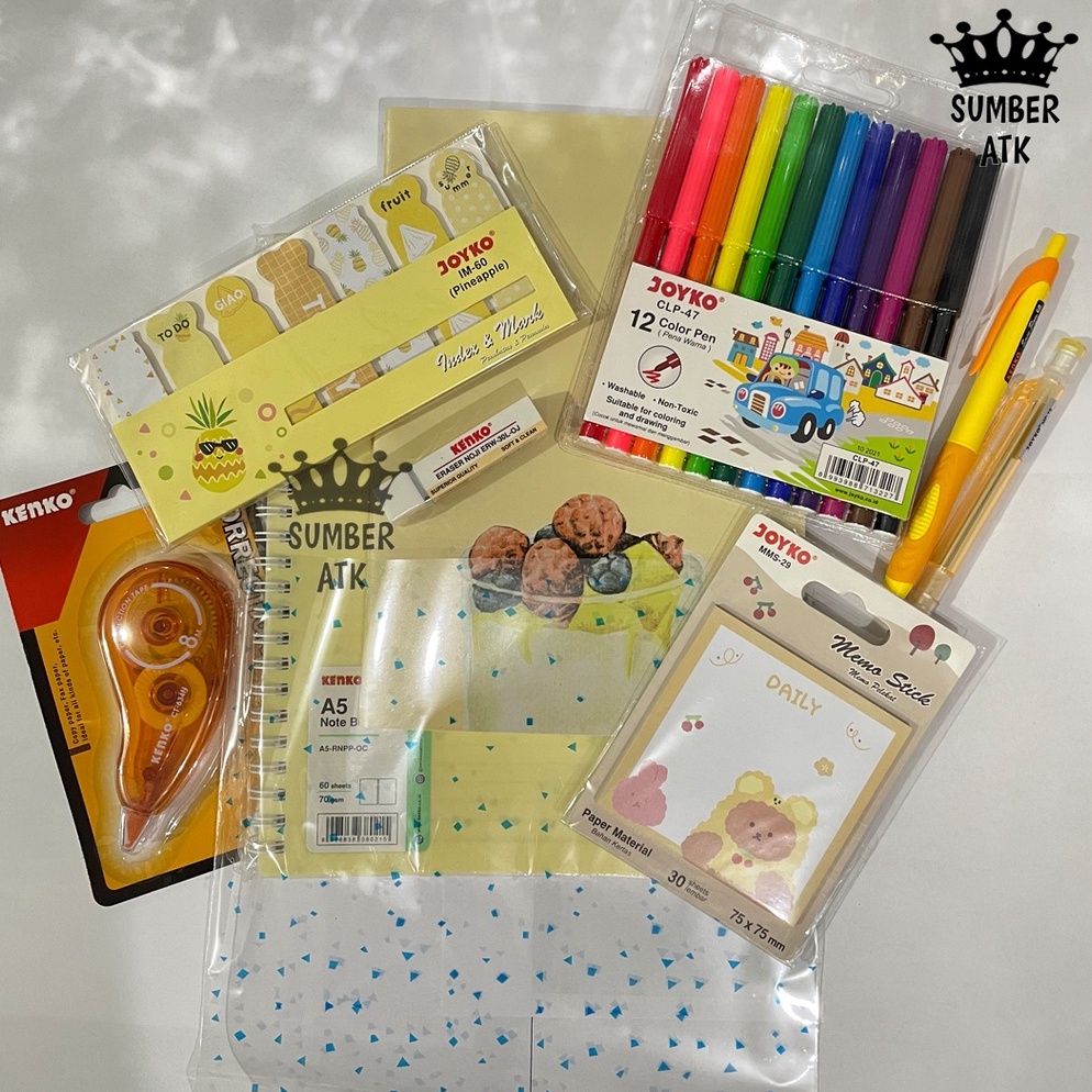 

Kleksi Terbaru PAKET ATK SET A YELLW KUNING SUMBER ATK LYM
