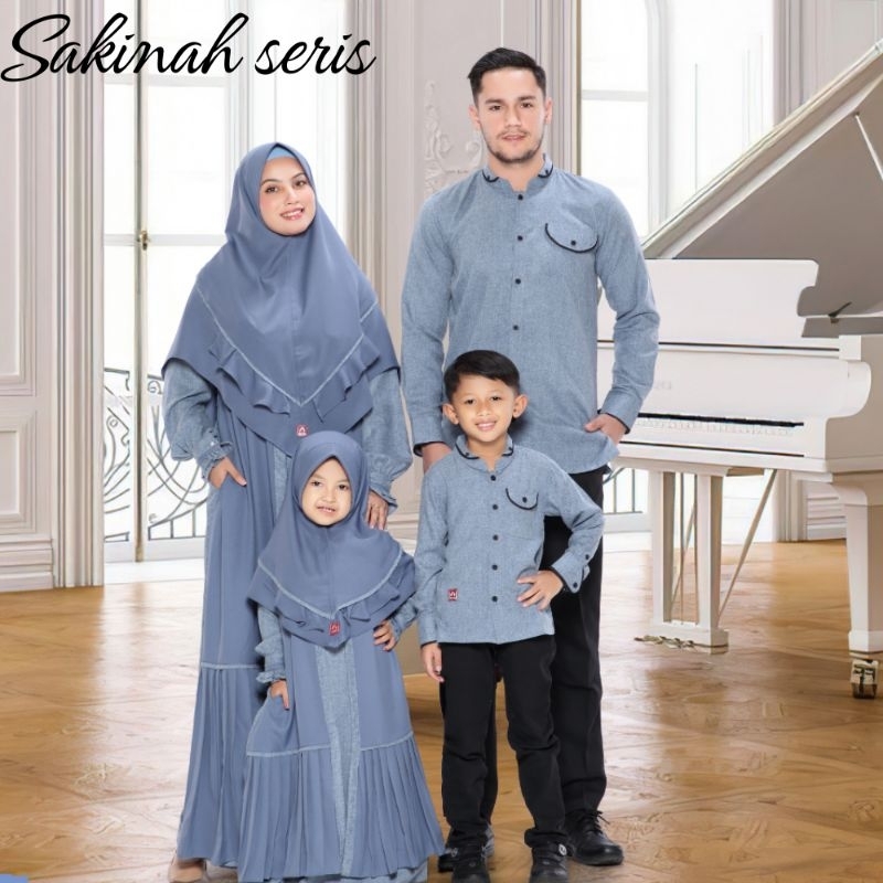 Sarimbit Keluarga 2024 Terbaru Baju lebaran 2024 Couple keluarga Arra fashion muslim gamis couple wa