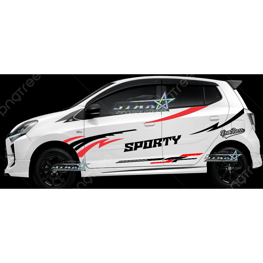 Promo Stiker Striping Mobil Ayla Agya Stiker Body Mobil Ayla Agya Stiker Mobil Keren