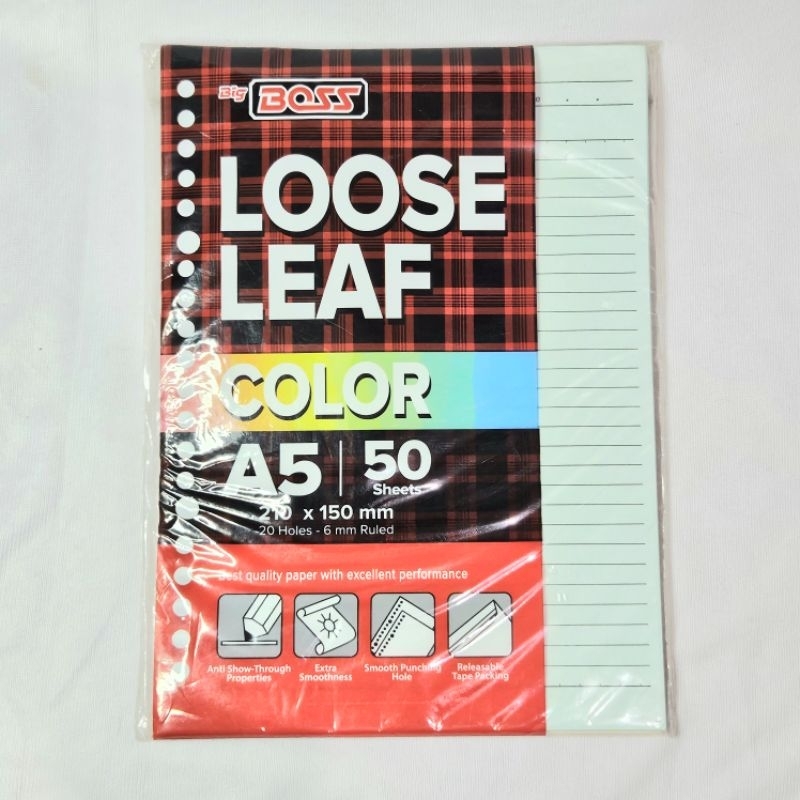 

[BACA DESKRIPSI] Preloved LOOSE LEAF A5 WARNA / B5 HITAM PUTIH Kertas Binder Tulis Buku Notebook