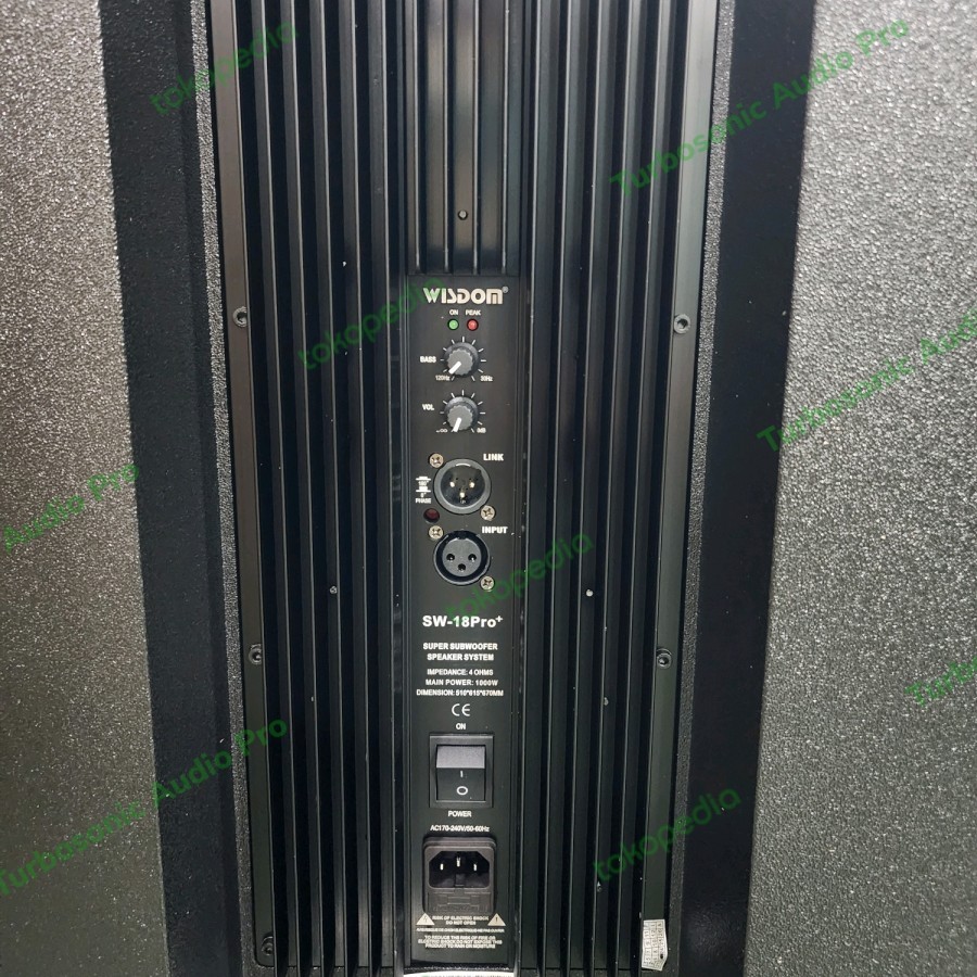 (JUAL 1 BUAH) SUBWOOFER AKTIF WISDOM SW 15PRO / SW15PRO / SW15 PRO 15 INCH ORIGINAL