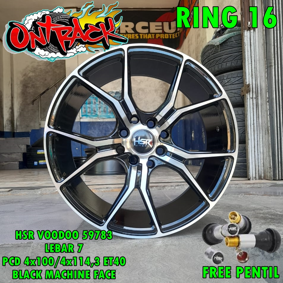 VELG RACING RING 16 VOODOO HSR PELEK MOBIL R16 JAZZ YARIS VIOS CITY SOLUNA TWIN CAMP DLL