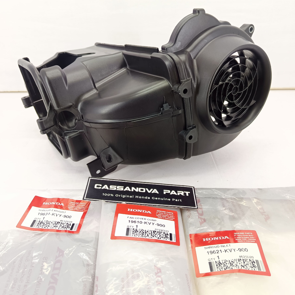 Tutup Mesin Beat Karbu Cover Mesin Atas Bawah Tutup Kipas Beat Spacy Scopy Karbu Original