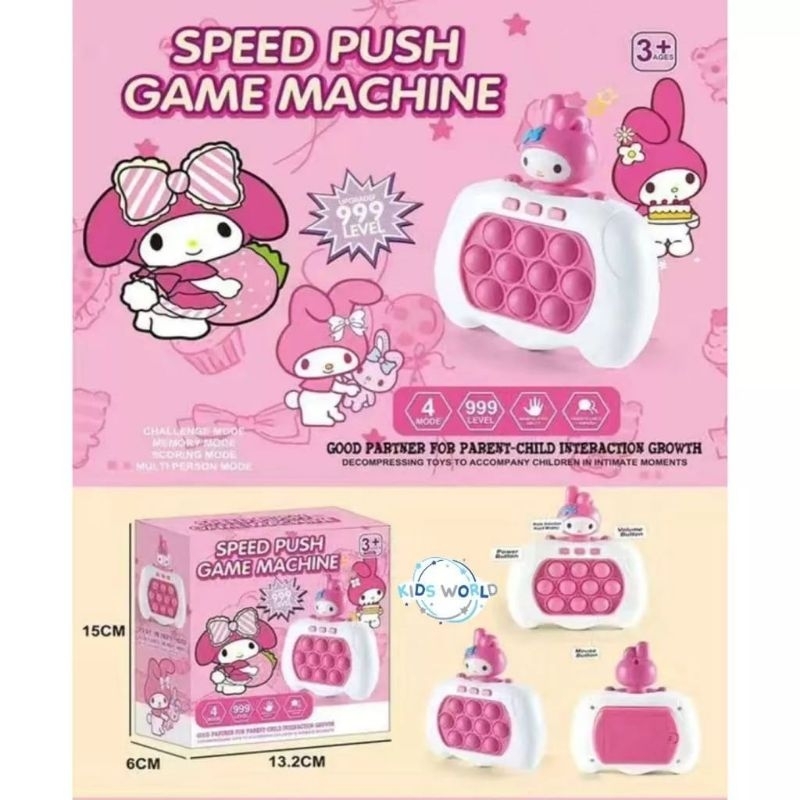Mainan Pop it elektrik/push puzzle/game mainan pop it cinnamorol kuromi/pop it sanrio