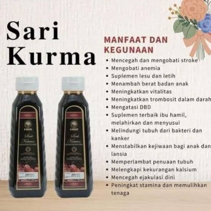 Sari Kurma HNI 100% Kurma Asli - Menjaga Daya Imun