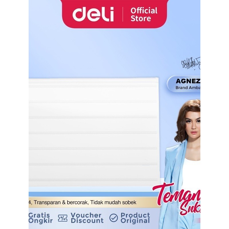 

Deli Zipper Storage Bag Travel Pouch/Plastik Ziplock A4 Anti Air - 5568
