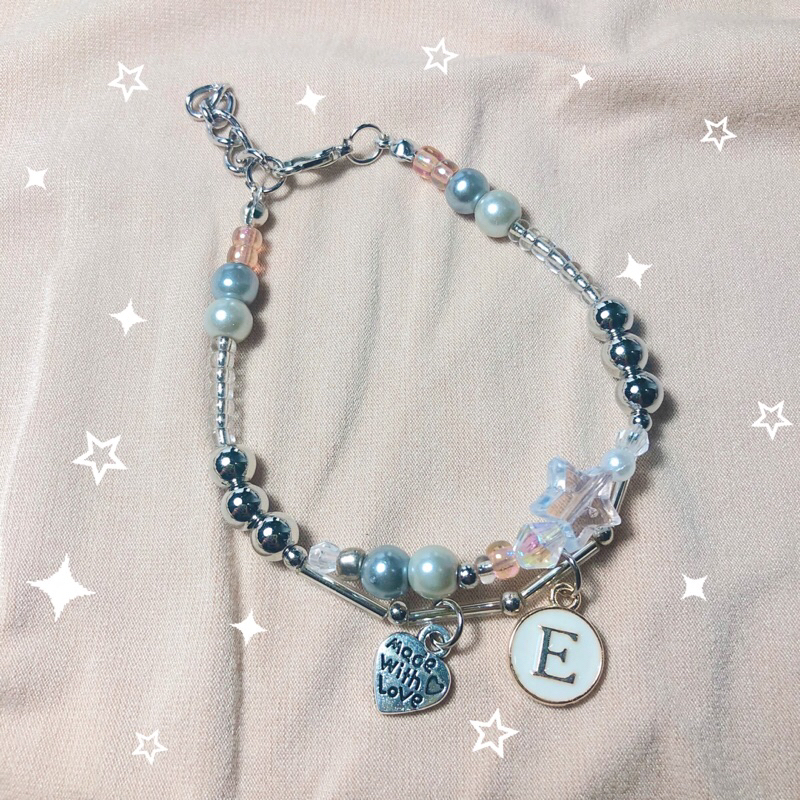 Initials bracelet // Gelang huruf manik // beaded beads // bracelet beads // gelang manik // gelang 