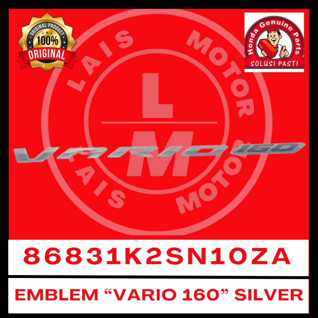 Emblem "VARIO 160" K2S Vario 160 86831K2SN10ZA ORI AHM