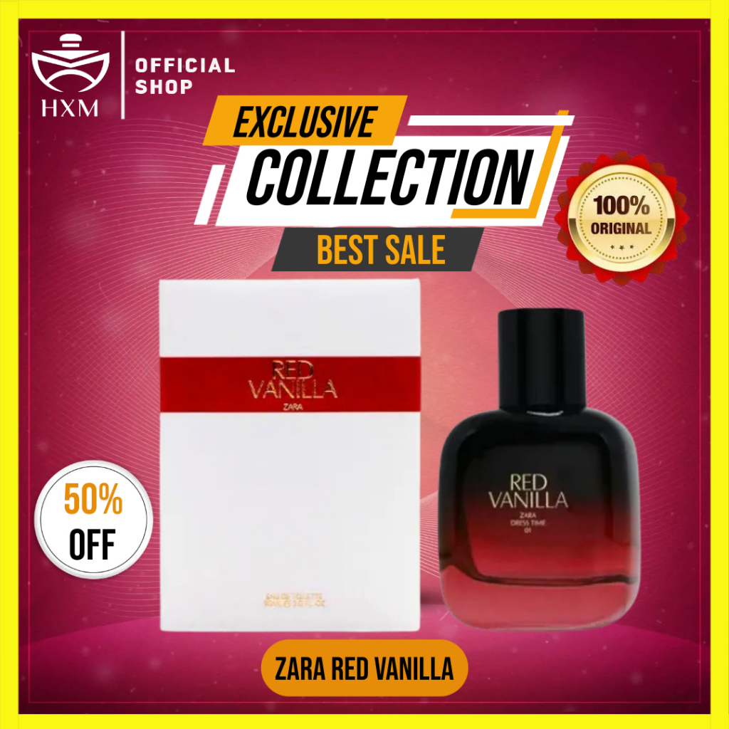 Parfum Wanita ZARA RED VANILLA 90ml  Original