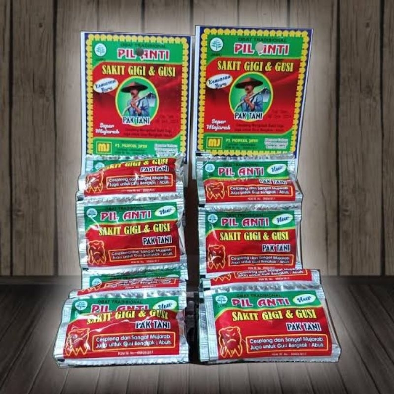 Obat Sakit Gigi Gusi bengkak Sakit Kepala Cap Pak Tani Original