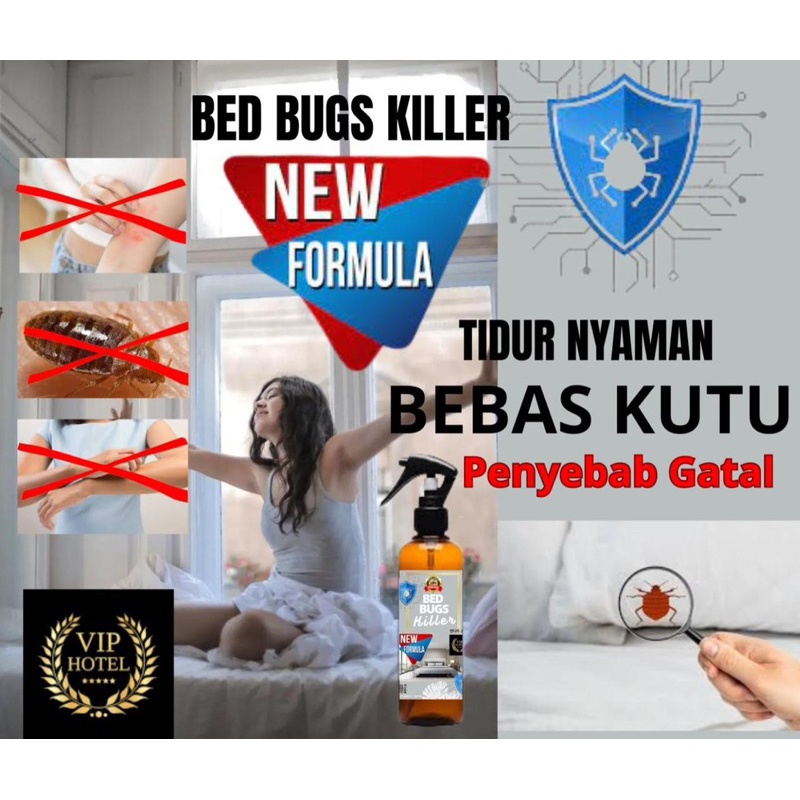 NEW FORMULA-BED BUGS KILLER anti Tungau pada kasur dan sofa | Anti fatal swat tidur - pembasmi kutu busuk saat tidur penyebab gatal
