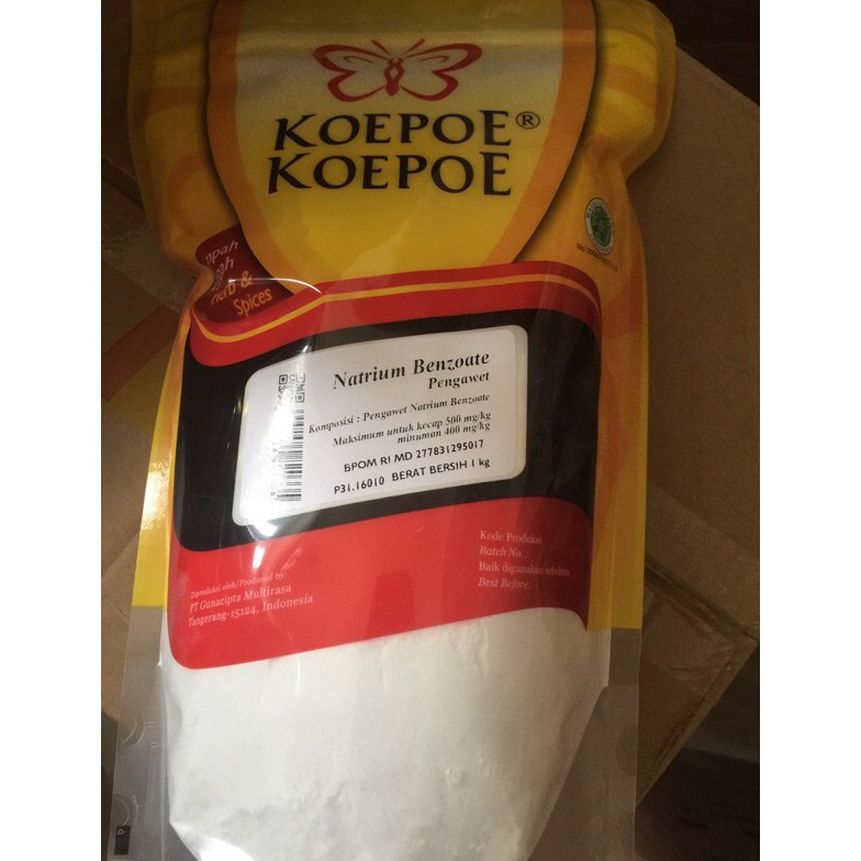

Big Sale Natrium Benzate Kepe Kepe 1 kg Benzat Pengawet Makanan Kupu Kupu WF
