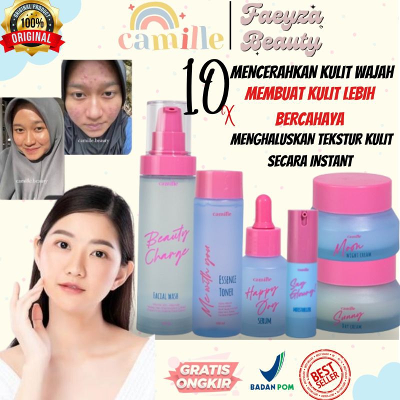 CAMILLE BEAUTY OFFICIAL STORE BUNDLING CAMILLE BEAUTY 1 SET SKINCARE ORIGINAL MENCERAHKAN WAJAH BIG 