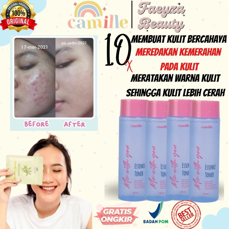 CAMILLE BEAUTY OFFICIAL STORE ME WITH YOU ESSENCE TONER MELEMBABKAN KULIT, TONER WAJAH,  ESSENCE, TO