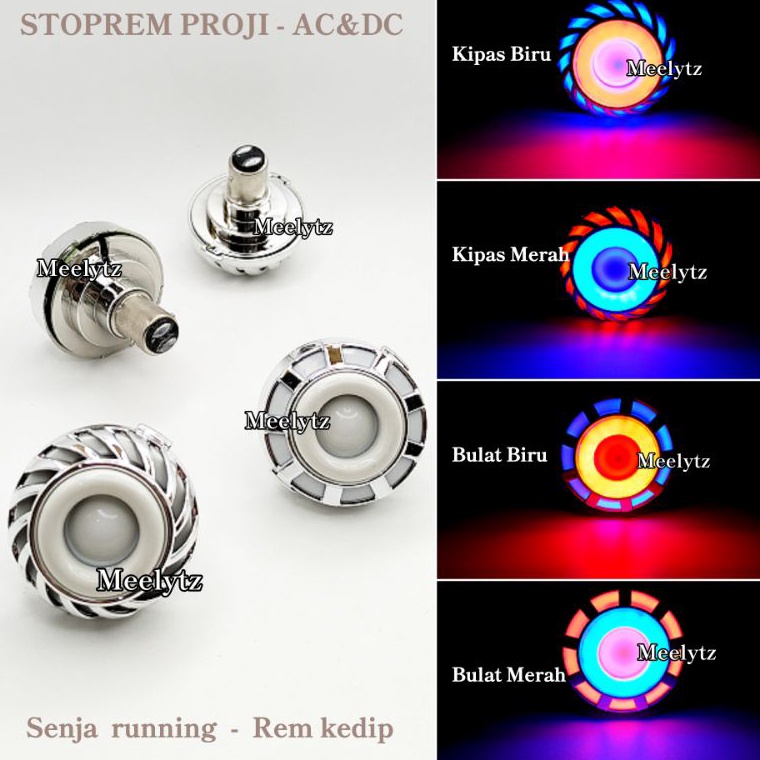 LVw Dijamin Bisa AC DC Lampu stop projie LED proji stoprem stop rem stoplamp l Terlaris