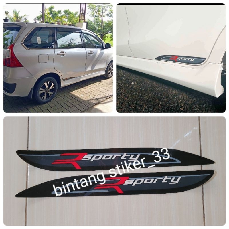 Sticker stiker xenia al new sporty/stiker sporty xenia