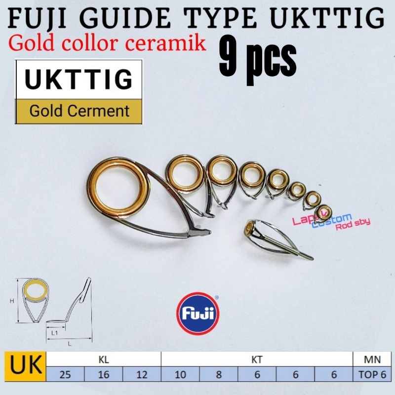 Ring guide Fuji gold UKTTIG SET