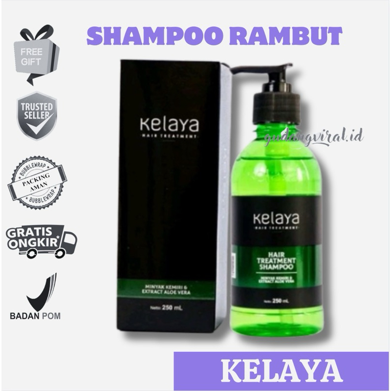 ❤️GV❤️ SHAMPOO KELAYA HAIR TREATMENT MINYAK KEMIRI KELAYA HAIR TREATMENT SHAMPOO