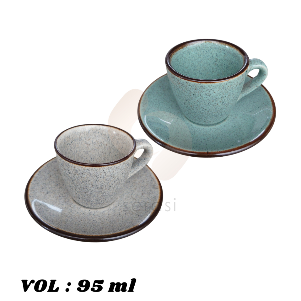 SERASI Rocha Espresso - Espresso Cup Cangkir Kopi Kecil Keramik 95 ml
