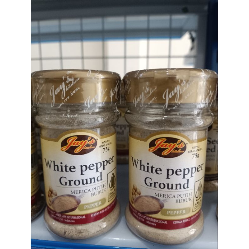 

Jays White Pepper Ground 75gr merica bubuk
