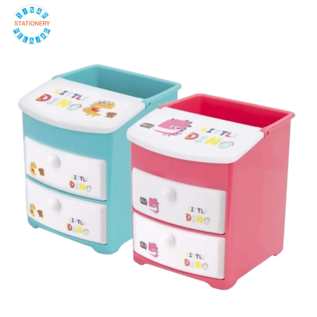 

pen holder/tempat pensil deli 9136 desain lucu dino