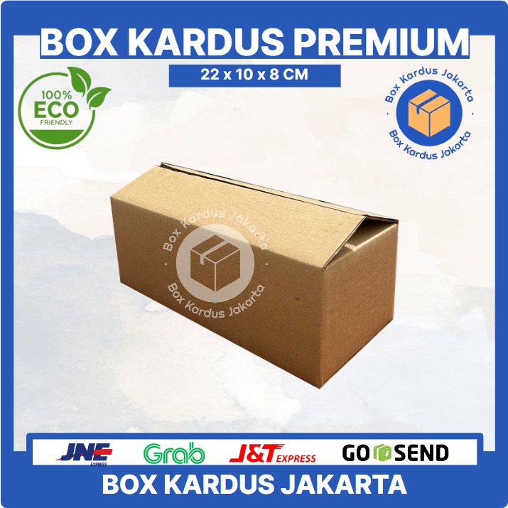 

KARDUS BOX JAKARTA POLOS Uk. 22x10x8 CM