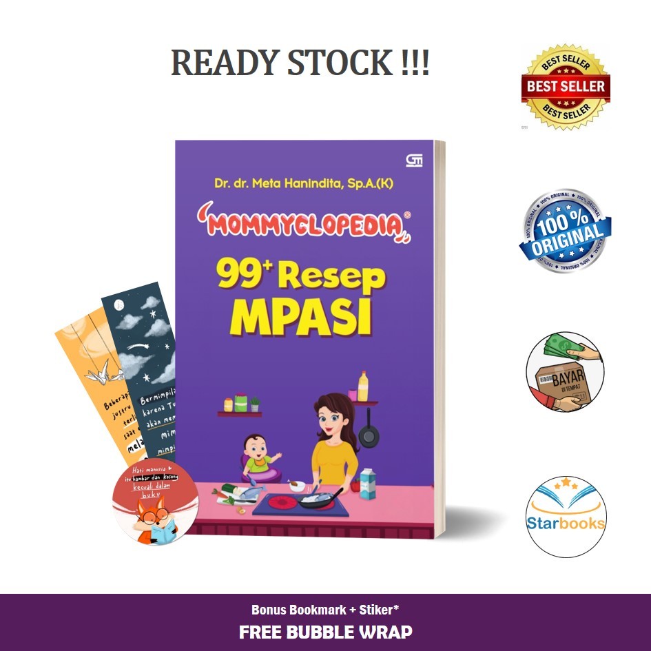 Gramedia - Buku Mommyclopedia: 99+ Resep MPASI (Parenting)
