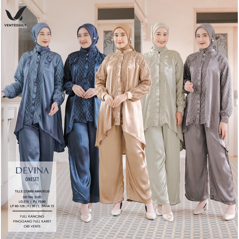 One Set Maxmara Motif Exclusive LD 120 / Setelan Premium Wanita Long tunik Celana Kulot