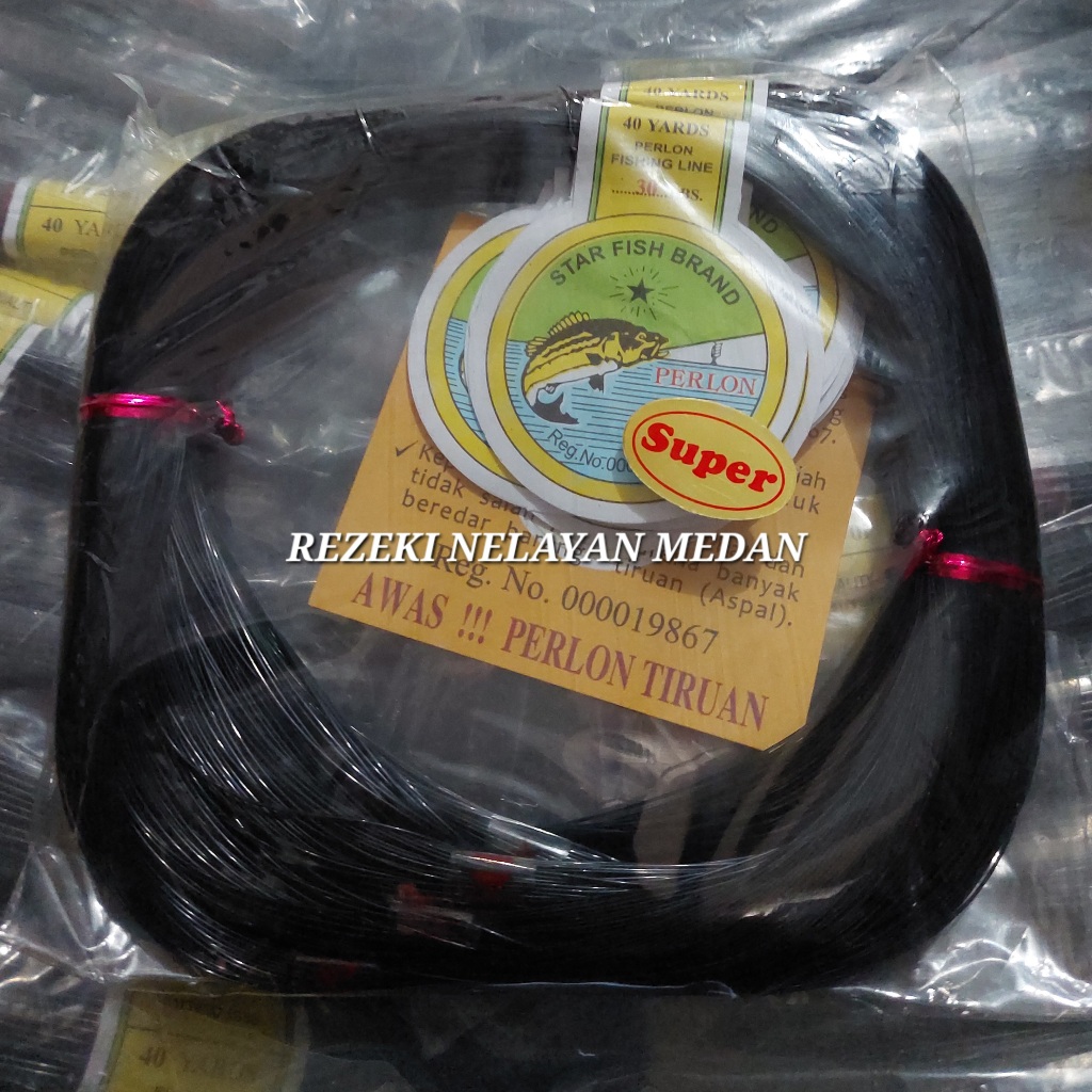 Senar Pancing Perlon Star Fish Hitam 400 yds [ 70lbs - 300lbs ]