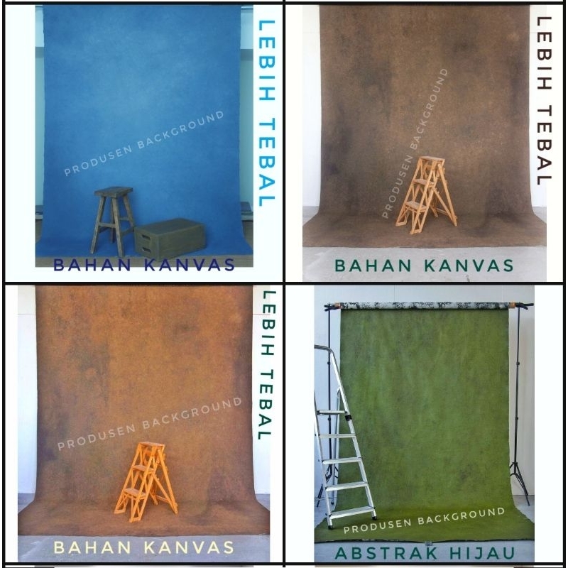 Kain Kanvas Background Foto Bayi Close Up Wedding Produk Studio Photo Backdrop