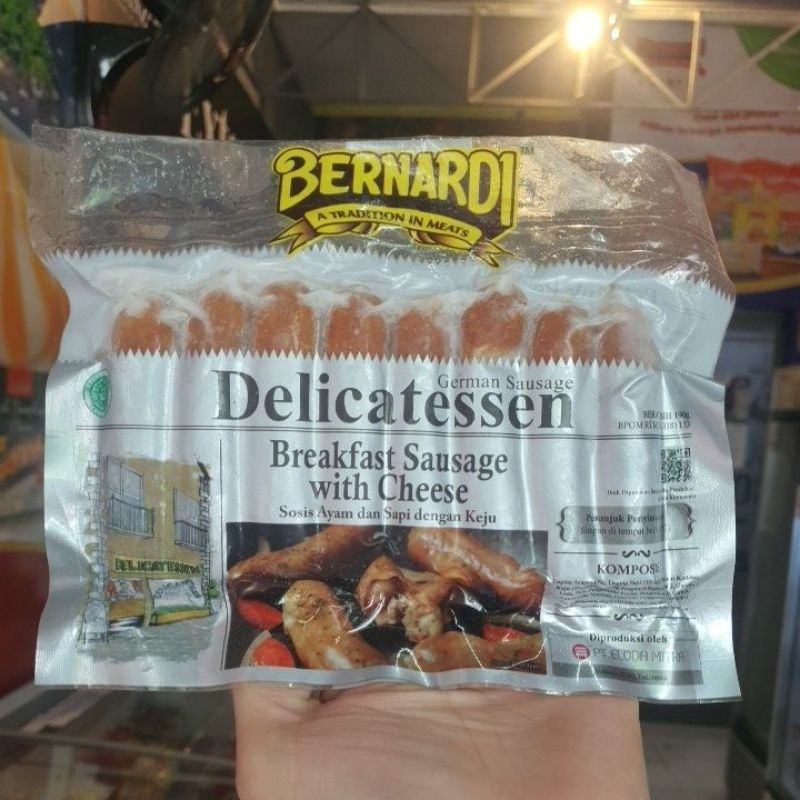 

Bernardi delicatessen breakfast sausage with cheese 190gr