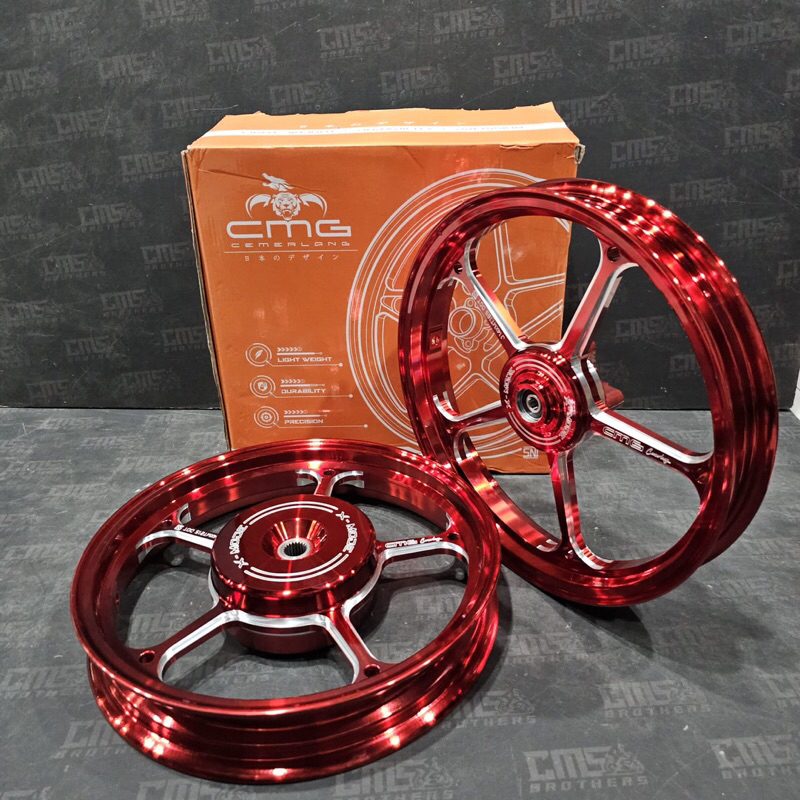 Velg Velek CMG X-Mode X Mode 505 R14 Honda Beat Vario 110 Scoopy Merah