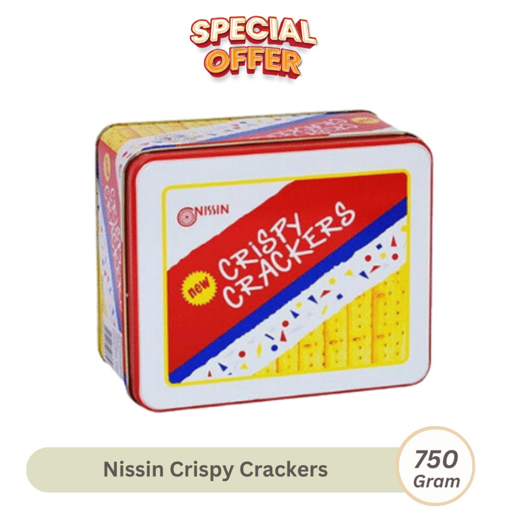 

Nissin Crispy Crackers 750gr Biskuit Kaleng Camilan Biscuit